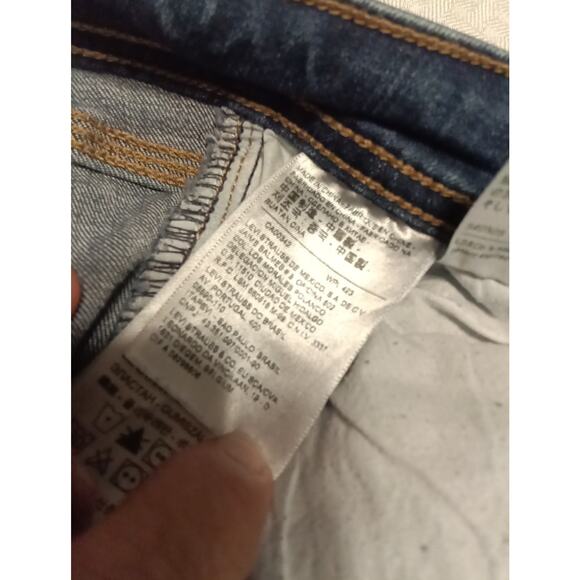 Levis 529 Jeans Women's Size 6 Blue Stretch Denim Curvy Bootcut Western K - Picture 8 of 16